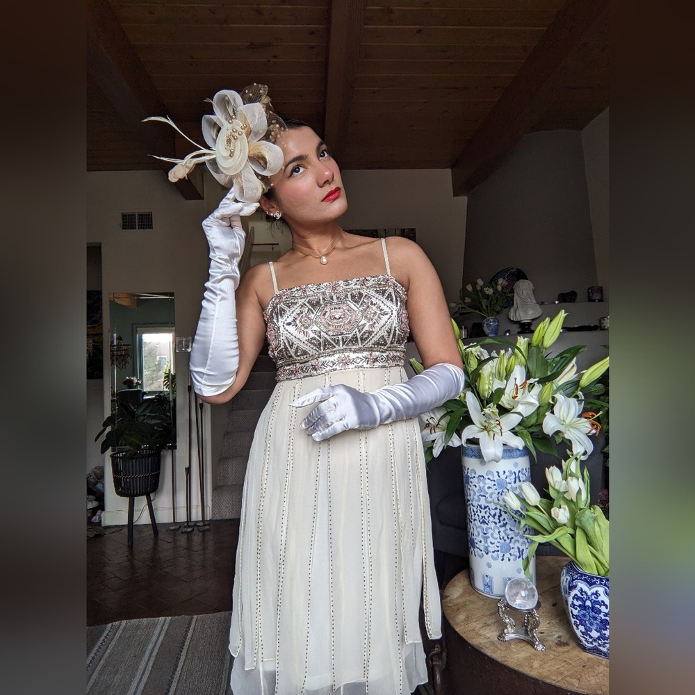 Sue Wong Nocturne beaded silk dress